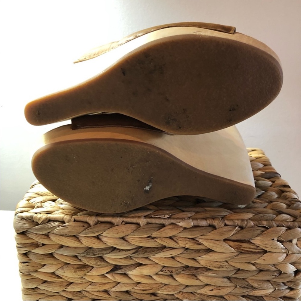 Dolce Vita Caramel Leather Mule Wood Heel Size 8.5 - Picture 9 of 9